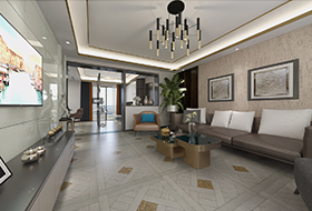 白金色橡木方形拼花帶玻璃,進口地板,環保地板