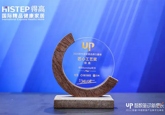 得高初心不改，匠心永存，榮譽加冕2020中國家居品牌“匠心工藝獎” 圖片1