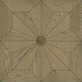 方形拼花,香檳金色橡木羅馬方拼(帶玻璃),進口地板